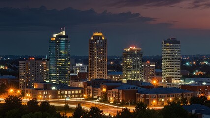 Obraz premium Kitchener, Ontario, Canada Downtown City Skyline