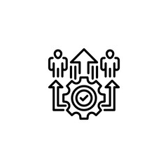 Skill Development line icon. Universal creative premium symbol. Vector sign icon logo template. Vector illustration