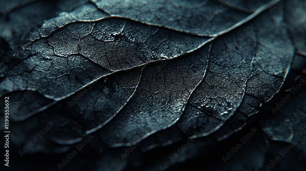 Aufkleber close-up of a timeworn leaf reveals a captivating tapestry of intricate patterns, textures, and colo