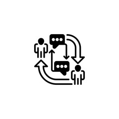 Feedback Loop line icon. Universal creative premium symbol. Vector sign icon logo template. Vector illustration