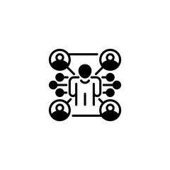 Networking line icon. Universal creative premium symbol. Vector sign icon logo template. Vector illustration