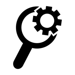 Configure, Glass, and Magnifier Icon