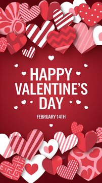 Modern Valentine's Day Design with Balloons