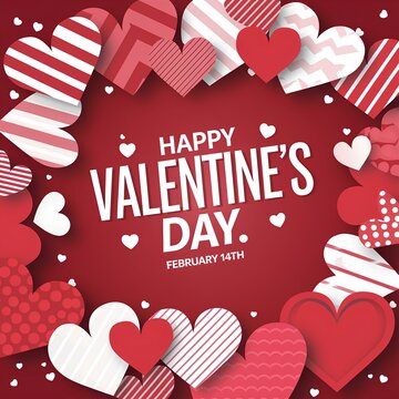 Romantic Heart Balloon Valentine's Card