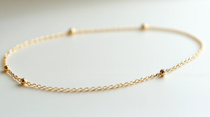 Fototapeta premium A gold chain with a gold clasp