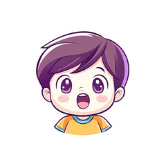 Exciting cartoon child character design digital art fun and playful mood creative environment close-up view