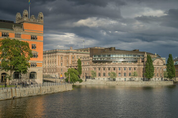 Reichstag Riksdagshuset, Altstadt Gamla stan, Stockholm, Schweden