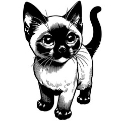 Siamese Cat Illustration