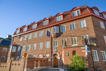 Fototapeta premium Deutsche Schule Stockholm, Tyska skolan, Karlavägen, Stockholm, Schweden