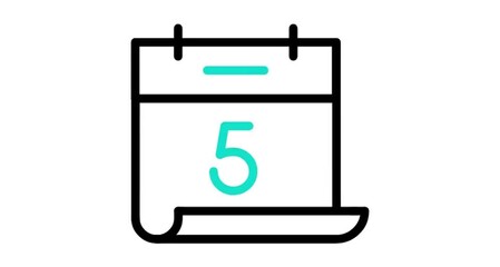 Number of 5 icon animation videos