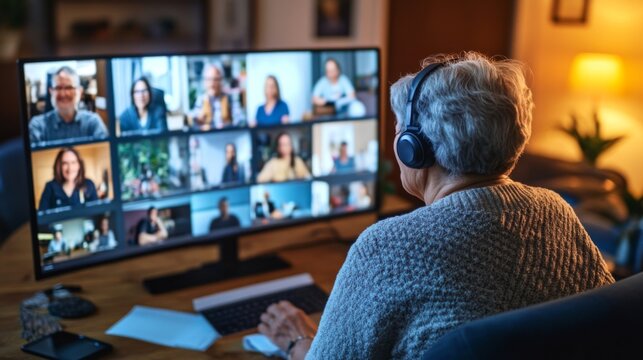 Residents actively participate in a virtual town hall meeting.