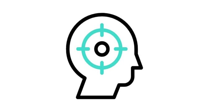 head with magnifying glass