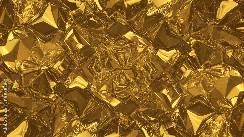 Poster a background with an abstract pattern in gold