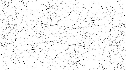 Dark design background surface. Gray printing element. Abstract texture with grain and stain. Splashes of paint, 