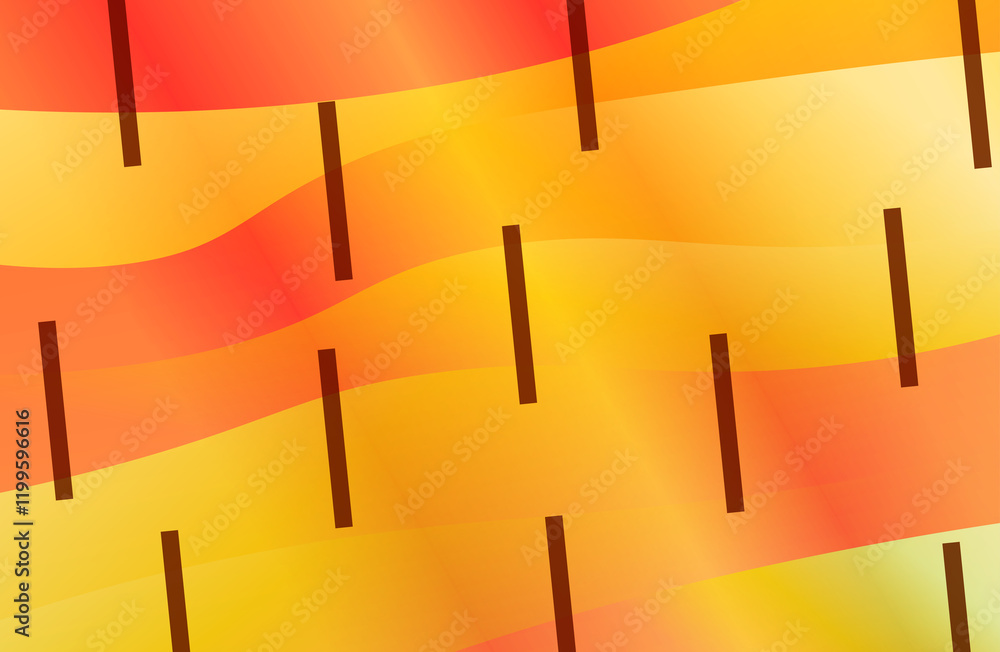 Fototapete abstract gradient background with lines and circles, perfect for creating vibrant abstract 3d wallpa