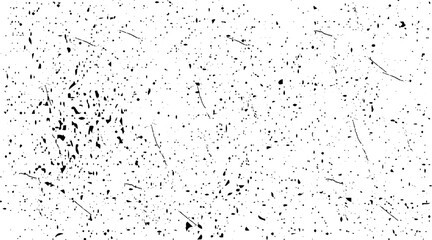 Dark design background surface. Gray printing element. Abstract texture with grain and stain. Splashes of paint, 