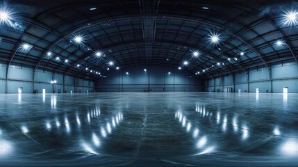 Interior Gallery with Spotlights in a Spacious Layout