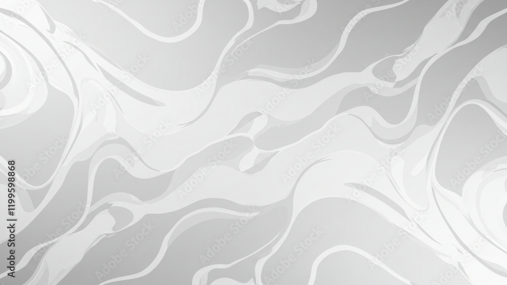 Poster a continuous motion backdrop composed of abstract geometric elements in white and silver gray tones