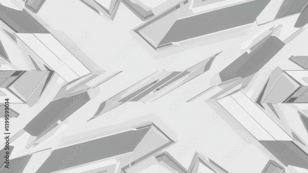 Poster a dynamic looped background that highlights abstract geometric patterns in a combination of white an