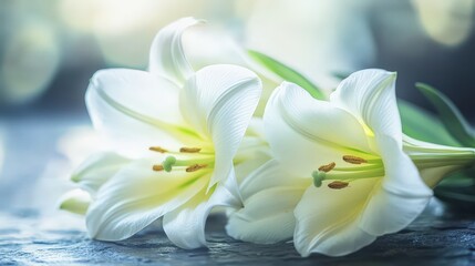 Beautiful tribute in a condolence card showcasing white lilies.