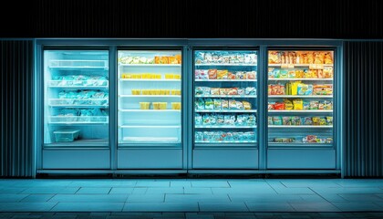 A Closer Look at a Supermarket Refrigerator Display