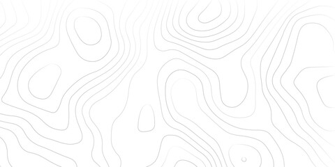 Abstract black and white topographic contours lines of mountains. Topography map art curve drawing. vector illustration.