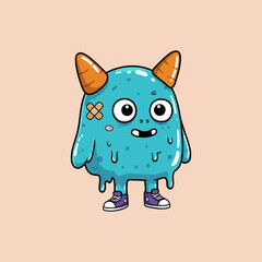 The image depicts a green orc head trapped inside a glass jar against a black background.  It is a digital illustration.