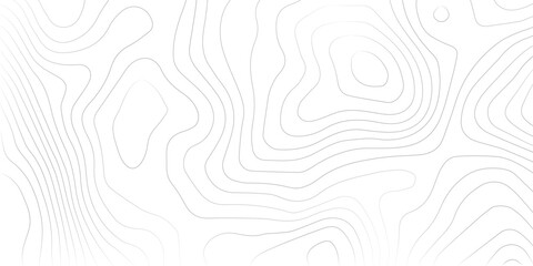 Abstract black and white topographic contours lines of mountains. Topography map art curve drawing. vector illustration.