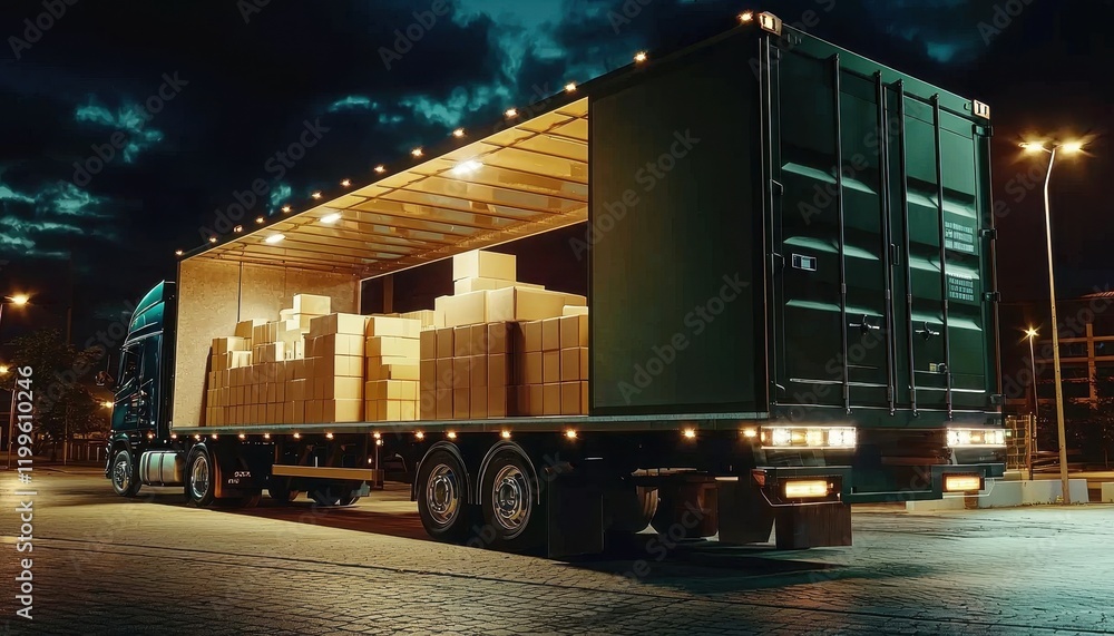 Poster proper loading techniques enhance the stability of large trucks.