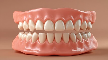 Fototapeta premium Dental model exhibiting missing tooth comprehensive visual guide to oral health