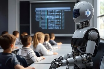 Technology-driven education is evolving with robotic instructors. 