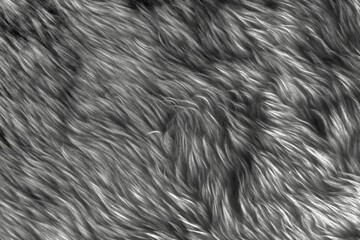 Gray fur texture background