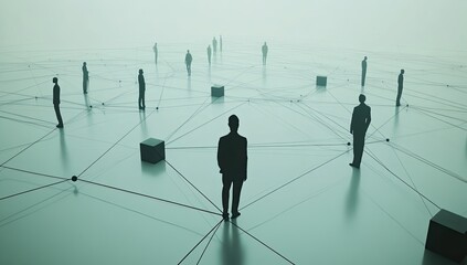 High-Res Business Network Visualization: Linked Professional Figures