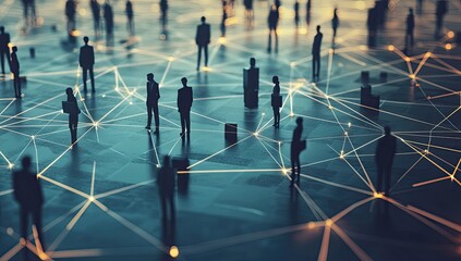 Business Leaders Connected in a Geometric Network Structure