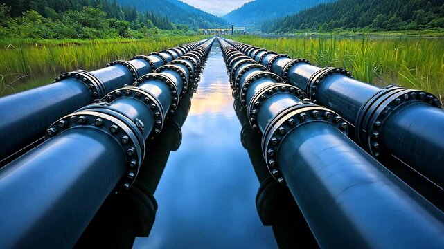 Industrial Pipes and Waterways, pipeline, infrastructure, transportation, energy, resources