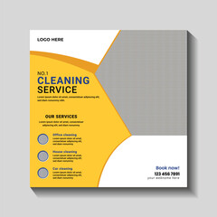 No.1 Cleaning Service and Flyer Template