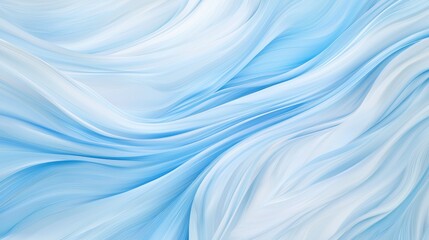 Naklejka premium Smooth Flowing Blue and White Abstract Design with Gentle Curves and Waves