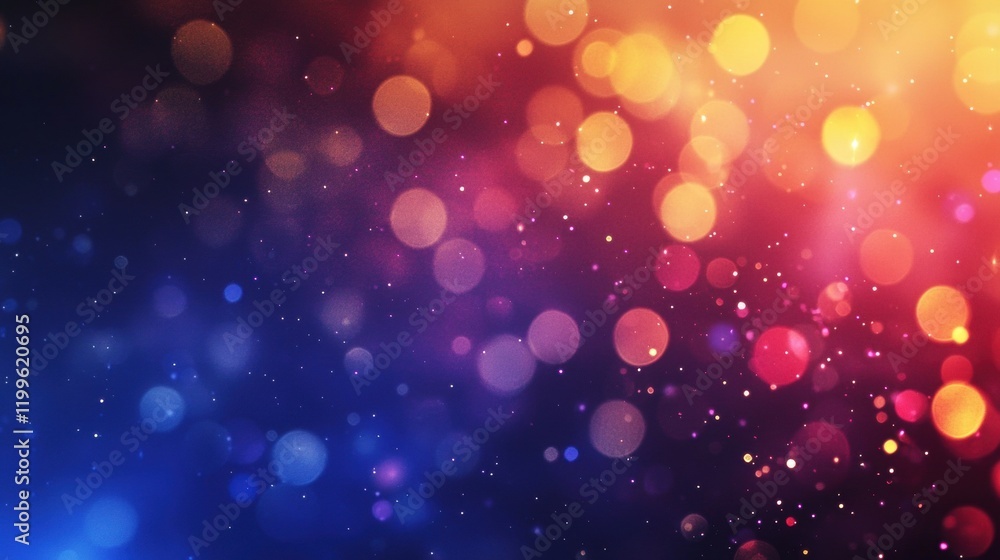 Poster vivid multicolored bokeh background with soft light and colorful gradients