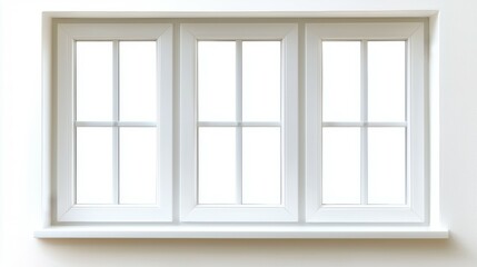 Modern White Framed Window with Six Panes in Minimalist Style