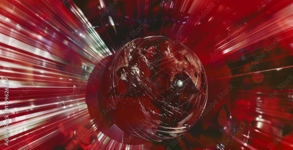 Poster dynamic swirl of vivid chaos captured in abstract art