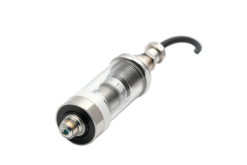 High-performance fuel filter suitable for automotive applications with transparent design and durable materials