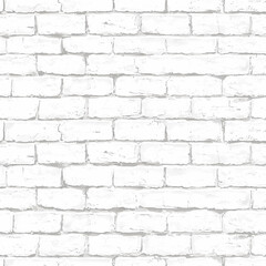 White seamless brick pattern texture used for background design and decoration in various creative projects