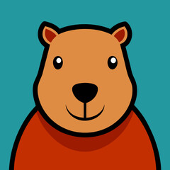 capybara head vector