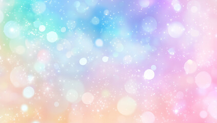 Obraz premium Soft pastel gradient background with bokeh sparkles