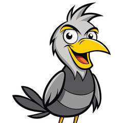 head of an eagle cute cartoon bird