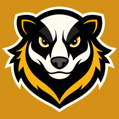 honey badger head mascot