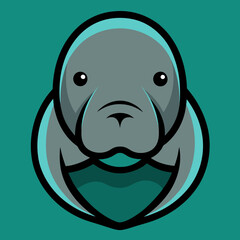 manatee head mascot