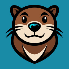 otter head mascot