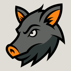 peccary head mascot