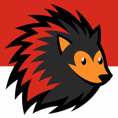 Obraz premium head of a porcupine